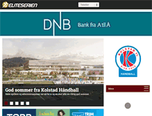 Tablet Screenshot of kolstad-handball.no